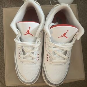 White cement Jordan 3s. Worn 4 times in GUC.